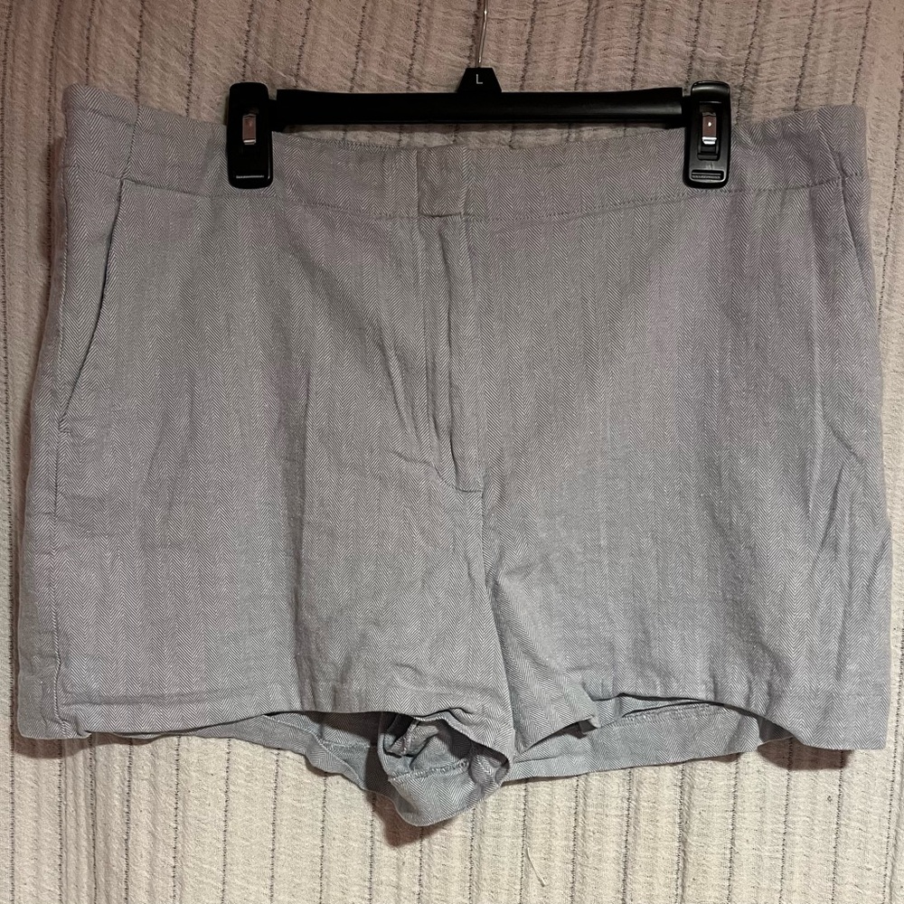 LOFT High Waist Light Blue Women's Shorts